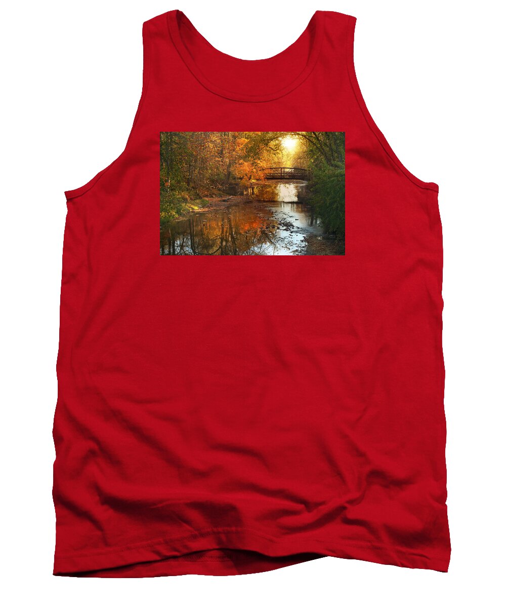 River Tank Top featuring the photograph Autumn Over Furnace Run by Rob Blair