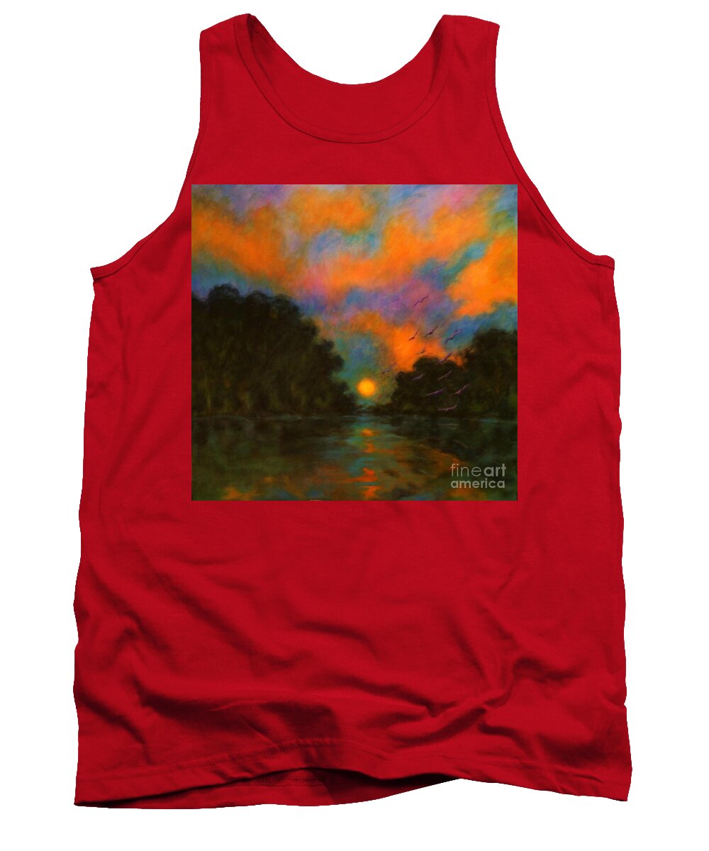 Landscape Tank Top featuring the painting Awaken the Dream by Alison Caltrider