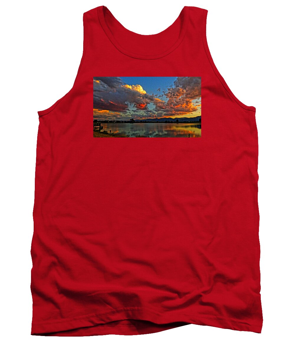 Colorado Sunset Tank Top featuring the photograph Big Sky by Eric Dee