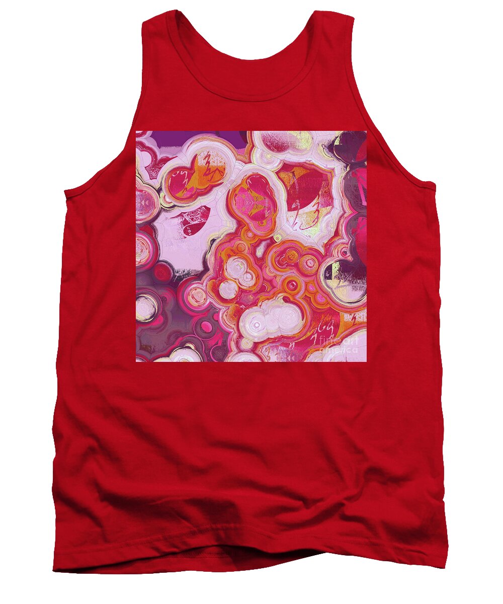 Abstract Tank Top featuring the digital art Blobs - 03v2c7b by Variance Collections