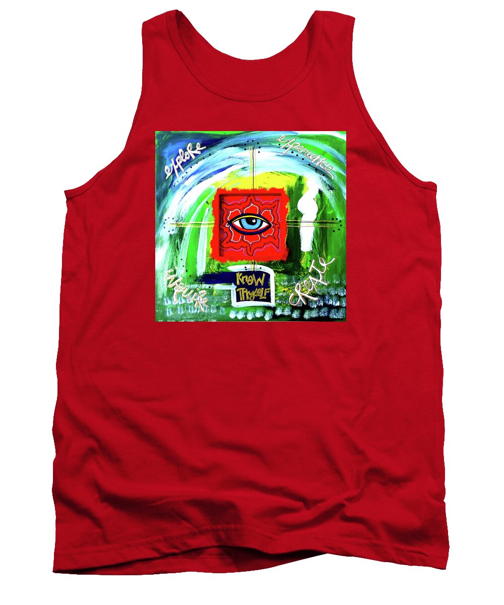 Gallery Tank Top featuring the painting Bridge Over Wise by Dar Freeland
