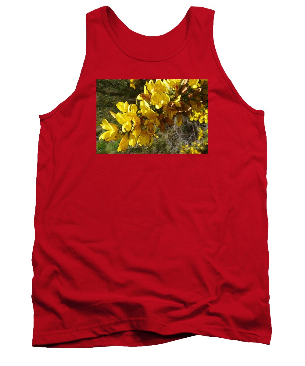 Beautiful Tank Top featuring the photograph Broom In Bloom by Jean Bernard Roussilhe