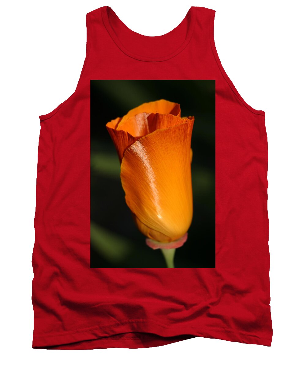 California Tank Top featuring the photograph California Poppy by Jeff Floyd CA