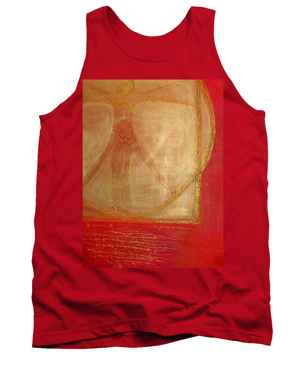  Tank Top featuring the painting Cannon Of Proportion by Lilliana Didovic