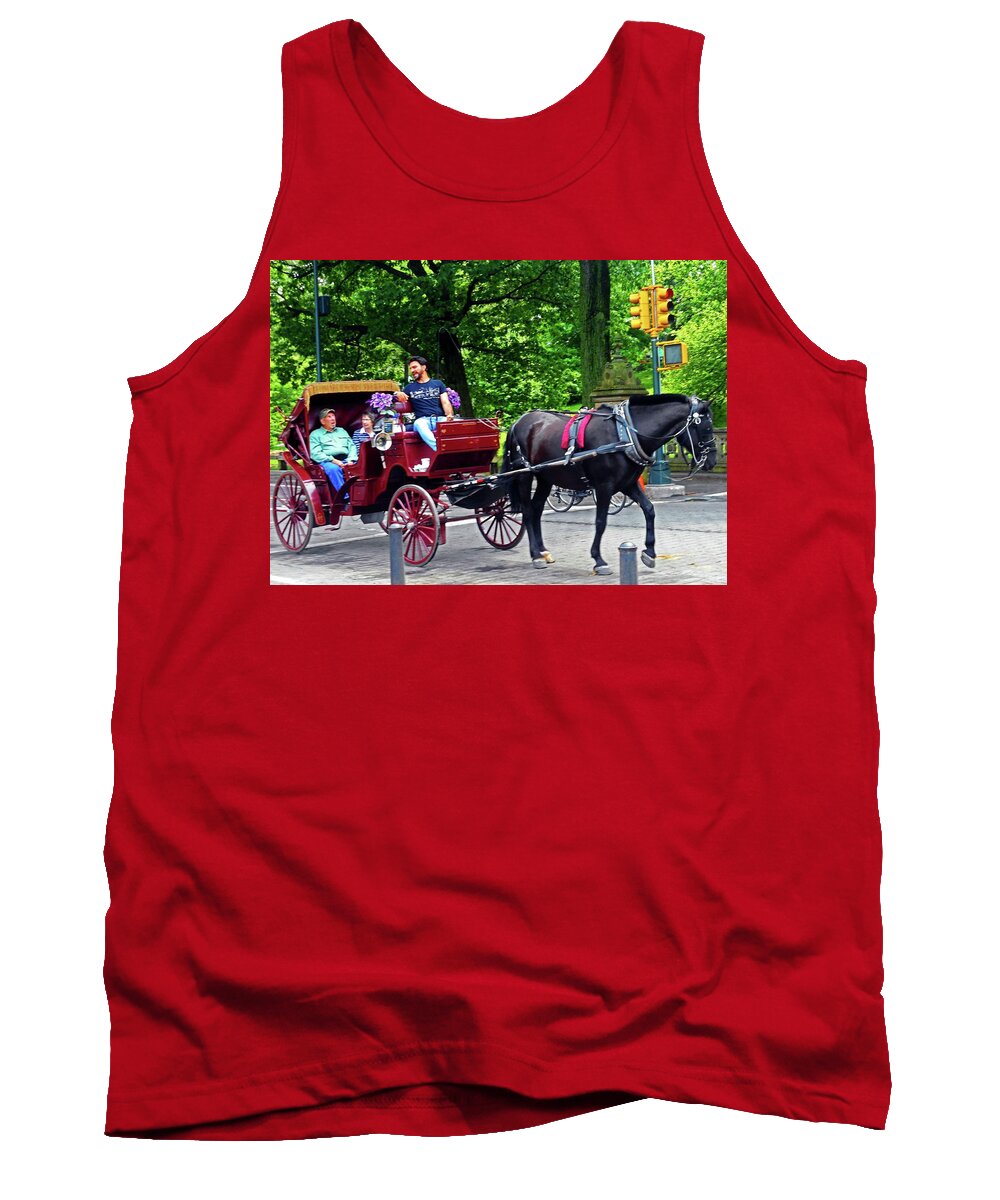 Central Park Tank Top featuring the photograph Central Park 5 by Ron Kandt