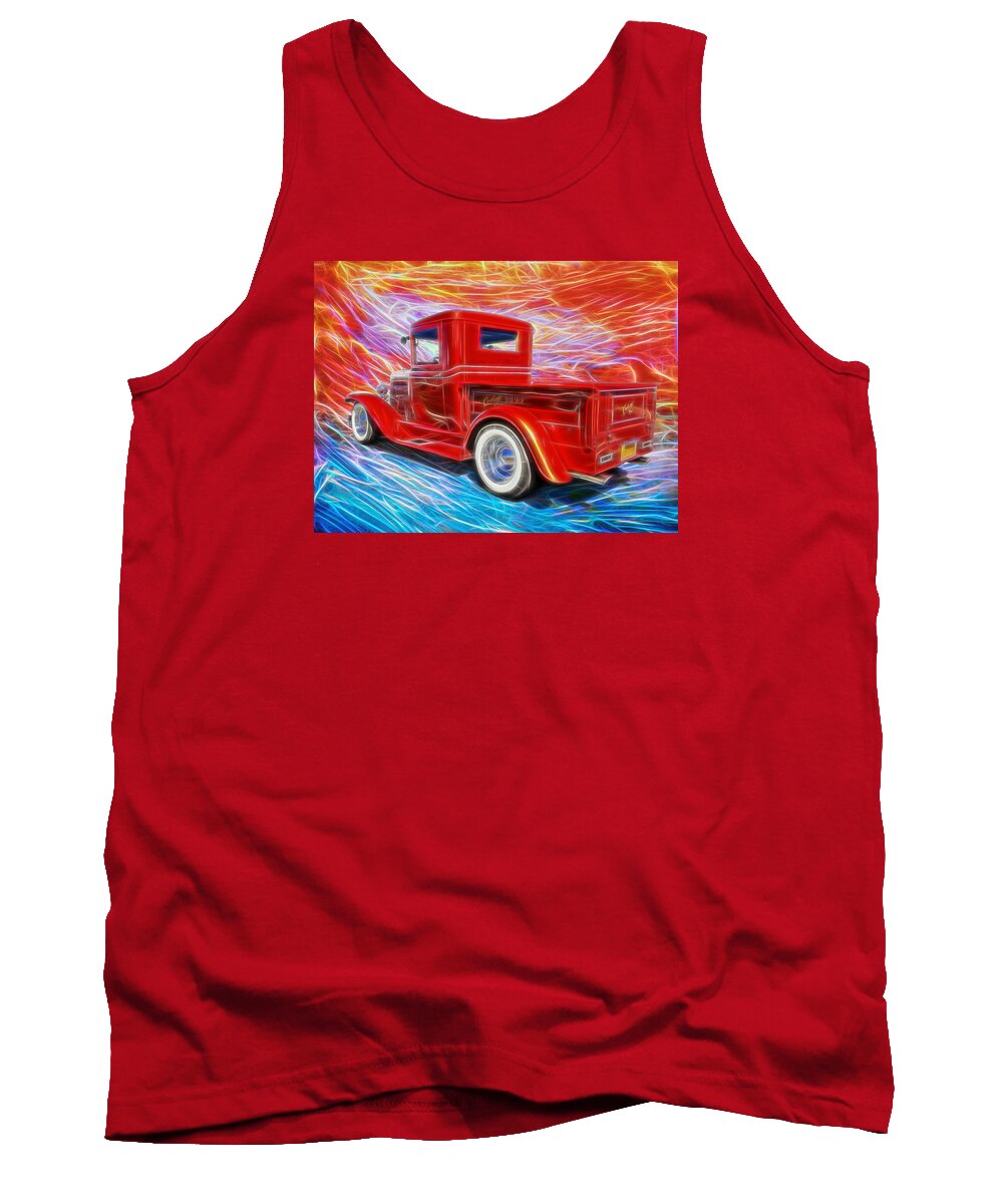 Chevy Truck Tank Top featuring the digital art Coolville by Rick Wicker