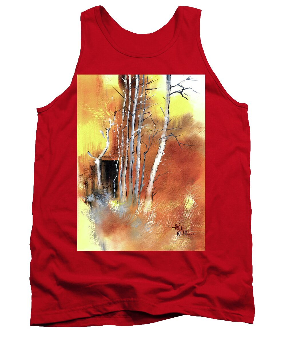 Nature Tank Top featuring the painting Day Dream by Anil Nene