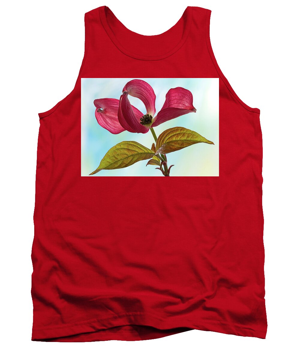 Floral Tank Top featuring the photograph Dogwood Ballet 4 by Shirley Mitchell
