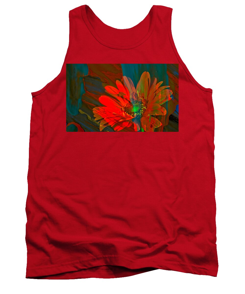 Abstract Tank Top featuring the photograph Dreaming of flowers by Jeff Swan