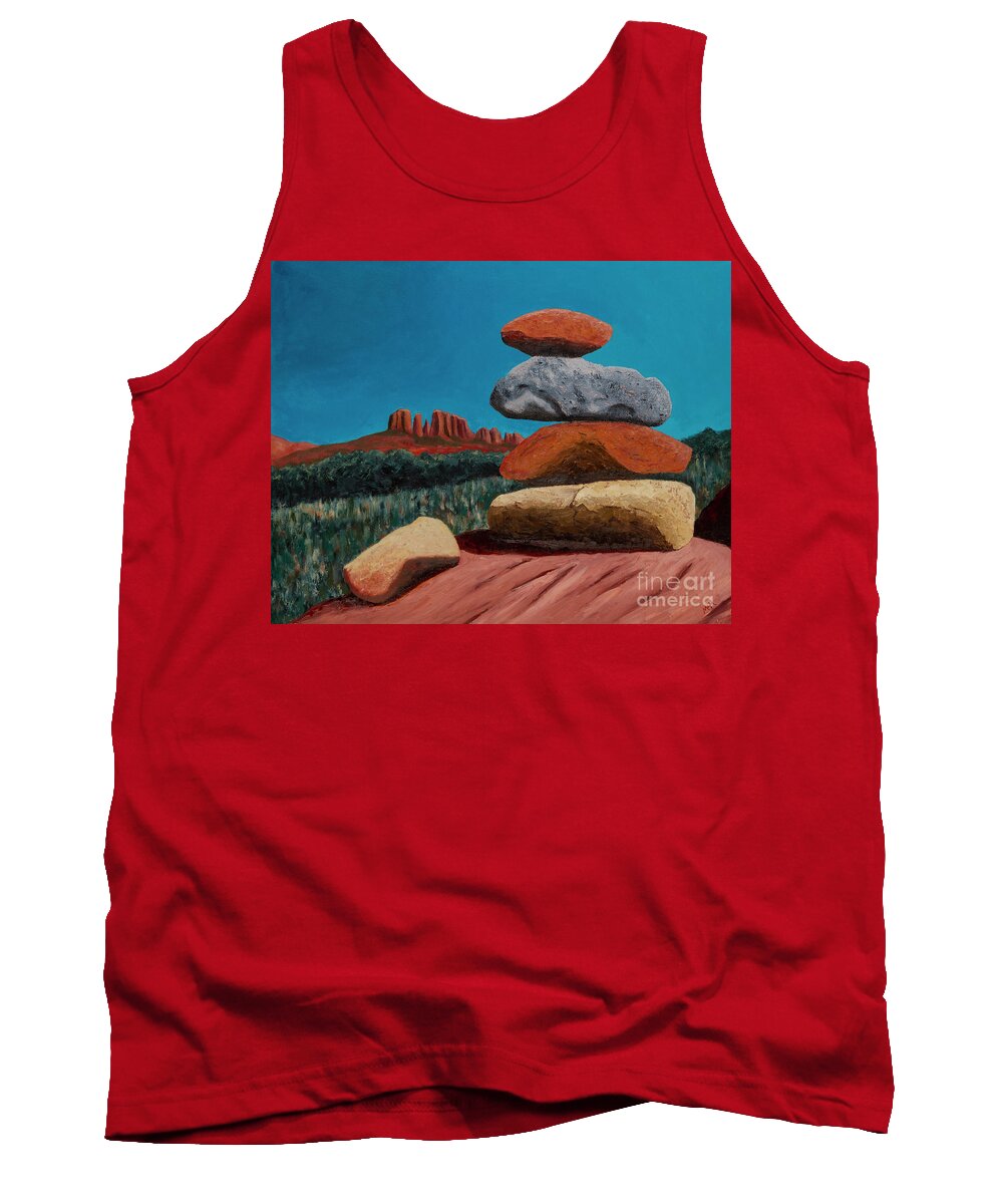 Cairns Tank Top featuring the painting Energy Vortex Sedona by Garry McMichael