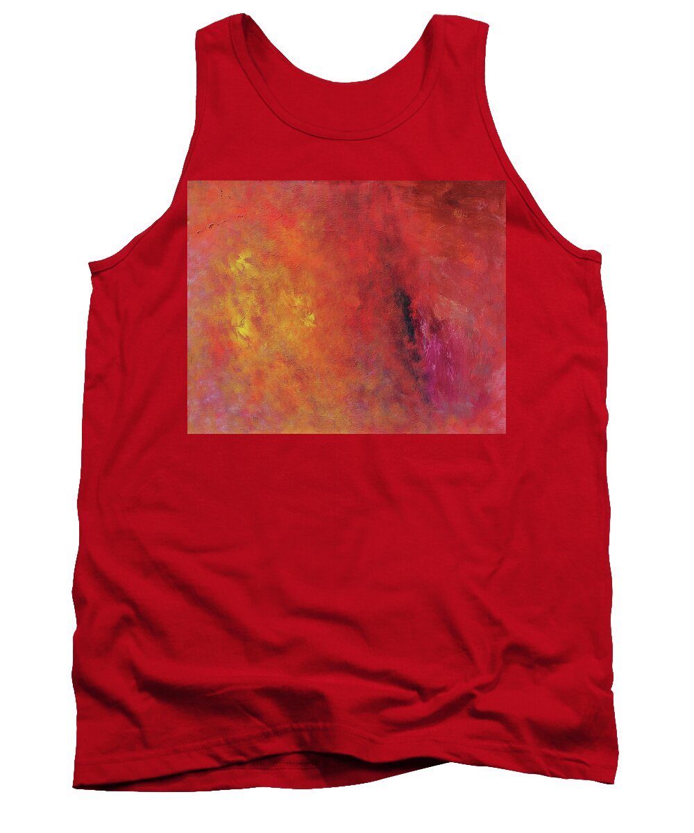 Fusionart Tank Top featuring the painting Escaping Spirits by Ralph White