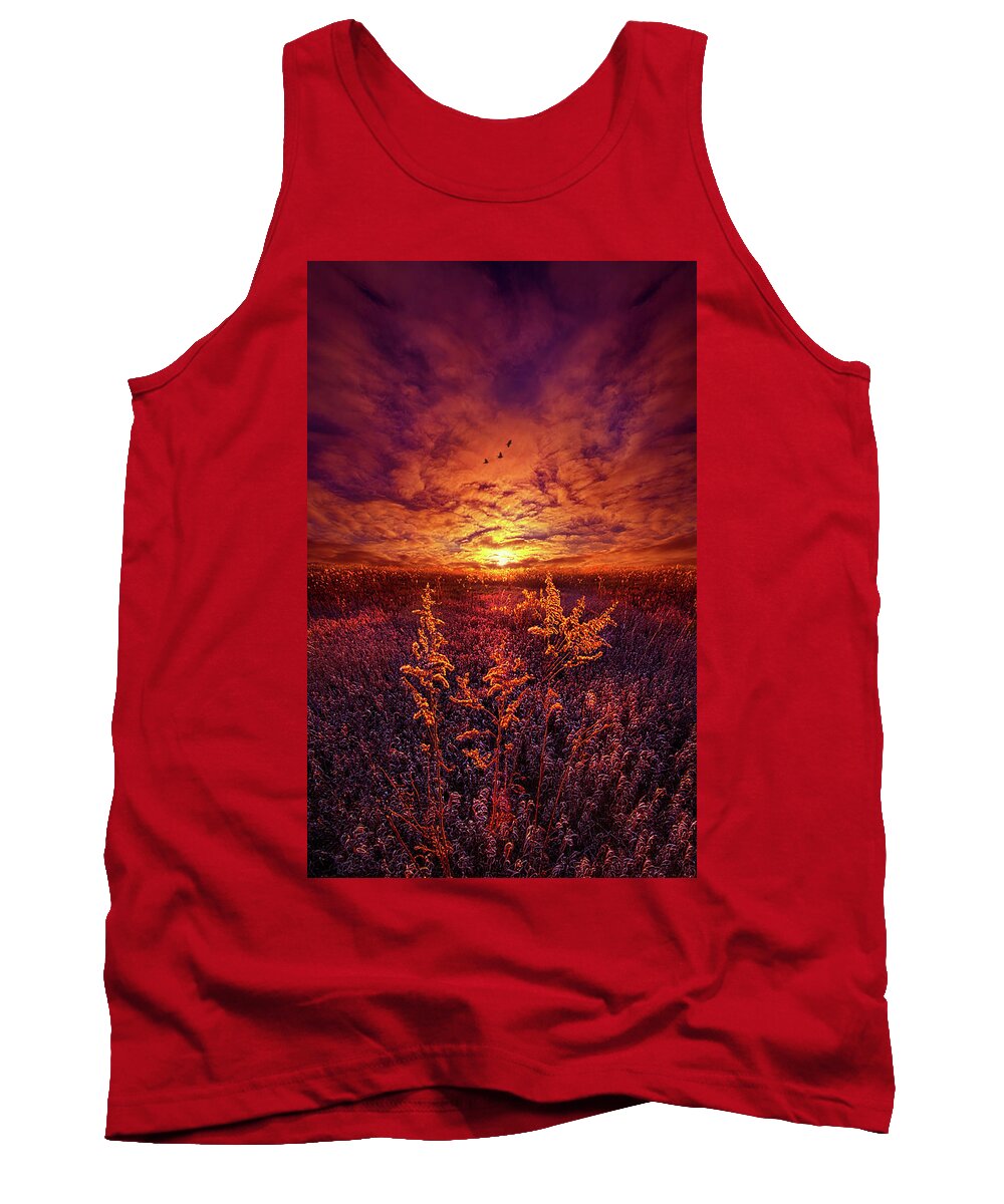 Clouds Tank Top featuring the photograph Every Sound Returns To Silence by Phil Koch