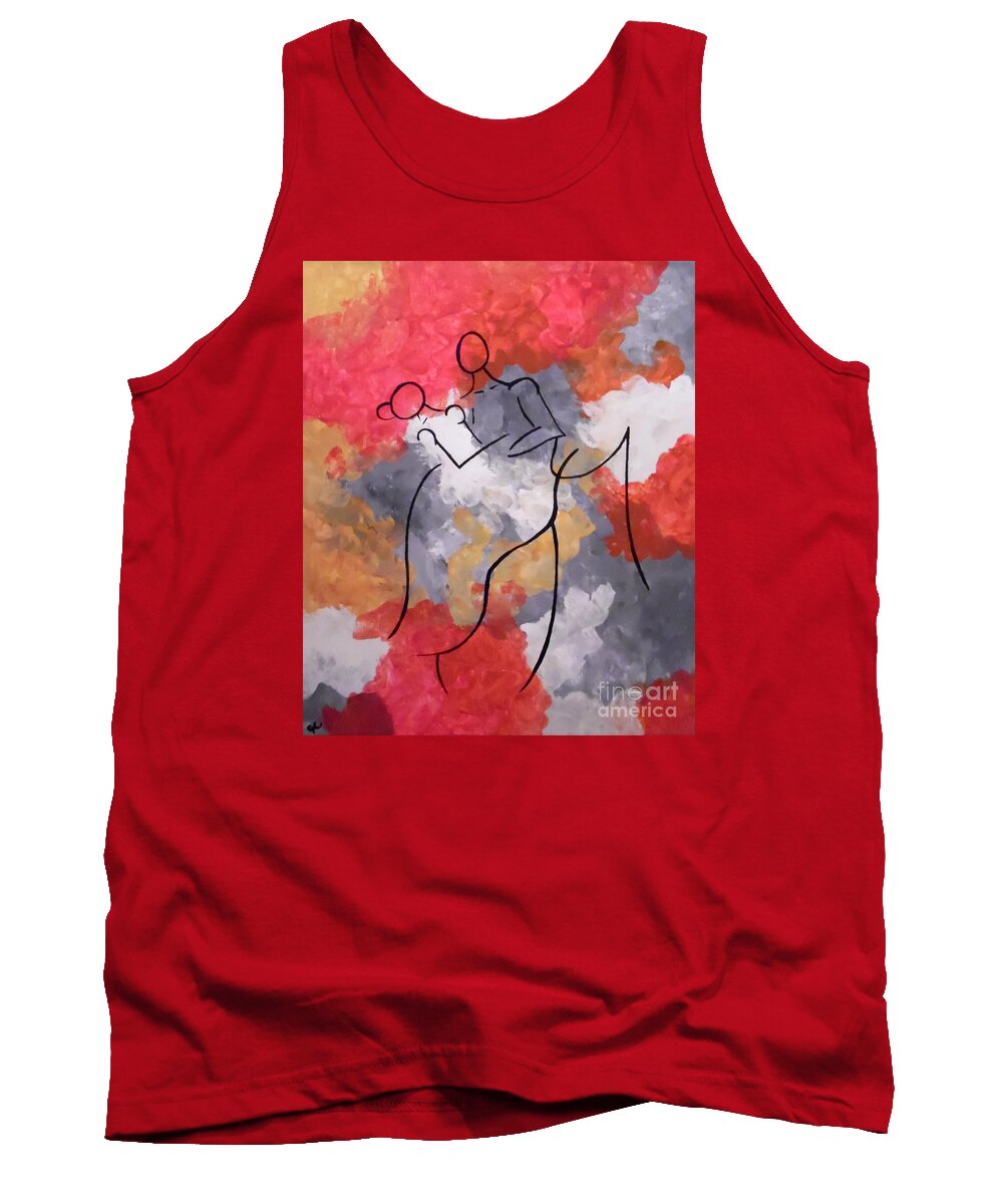 First Dance Tank Top featuring the painting First Dance by Jilian Cramb - AMothersFineArt