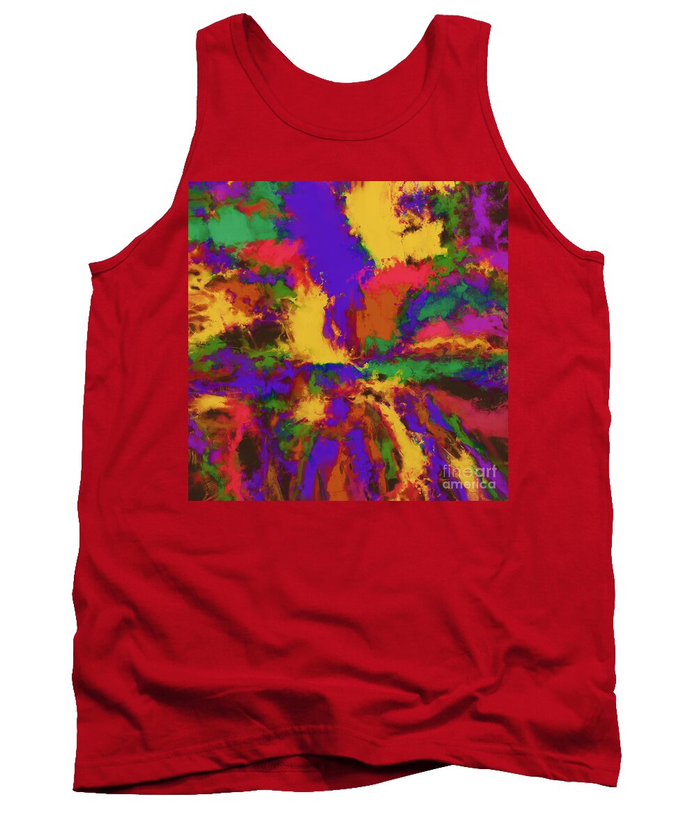 First Moment Tank Top featuring the digital art First moment by Keith Mills