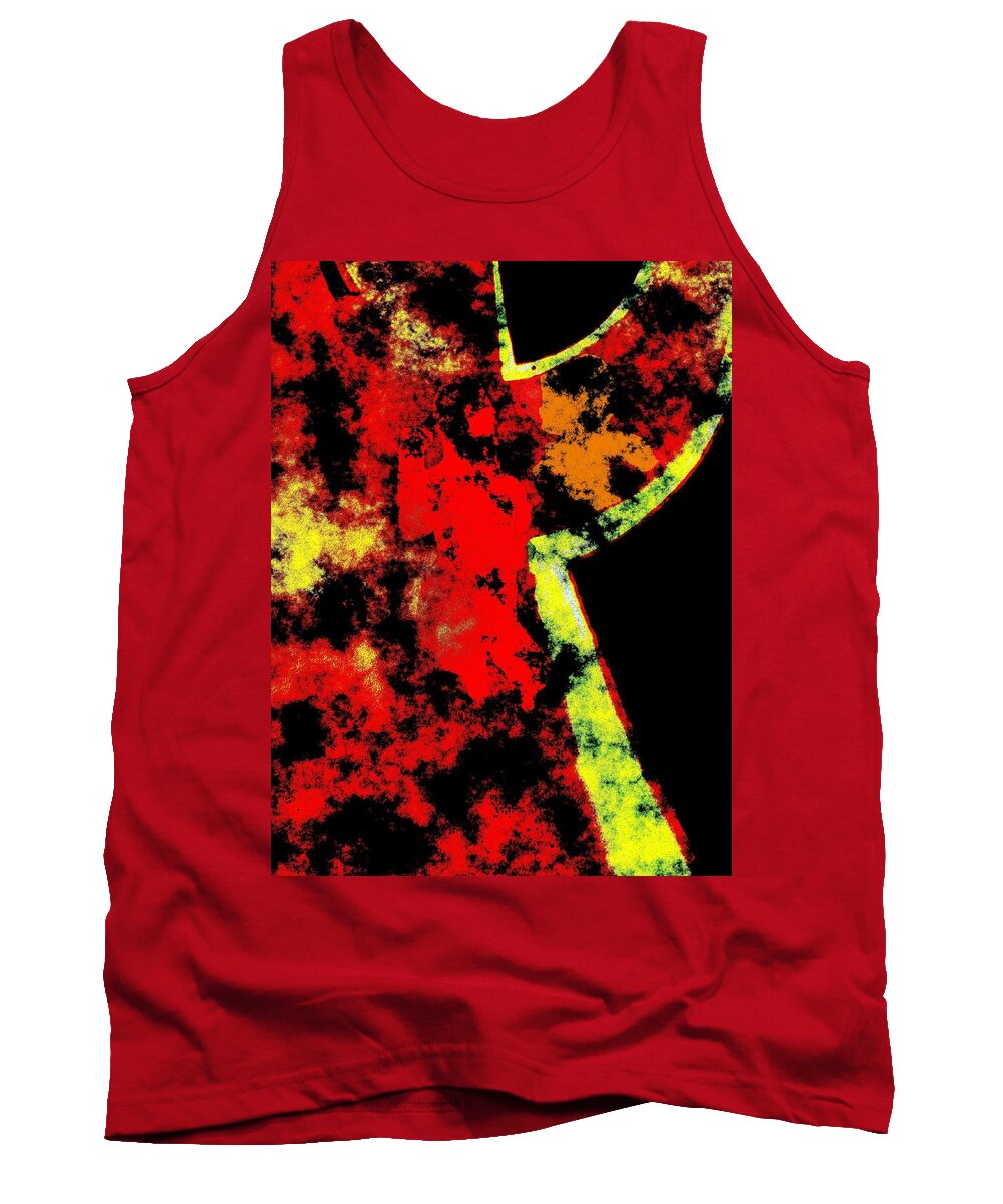 Abstract Tank Top featuring the digital art Forbidden by Cliff Wilson