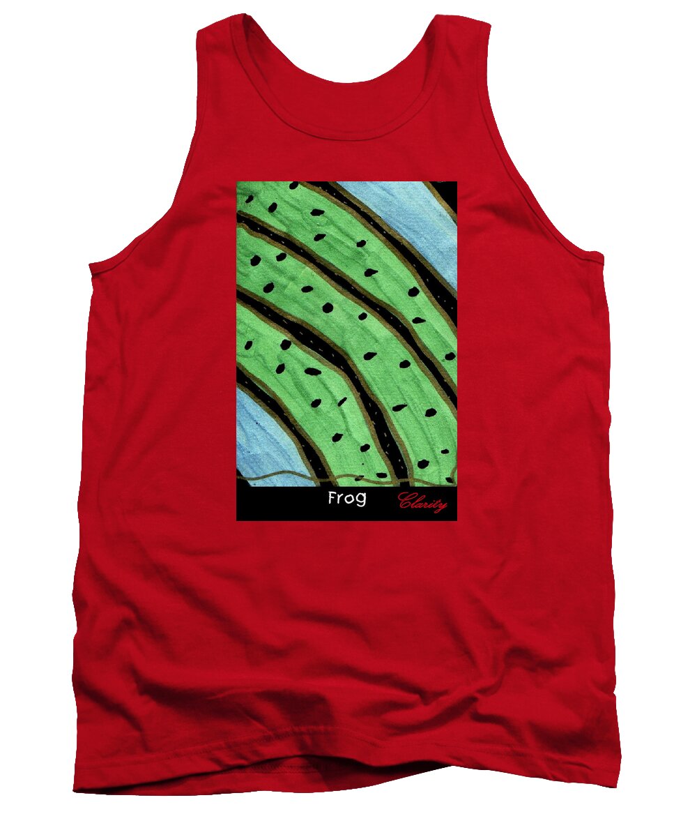 Frog Tank Top featuring the painting Frog by Clarity Artists