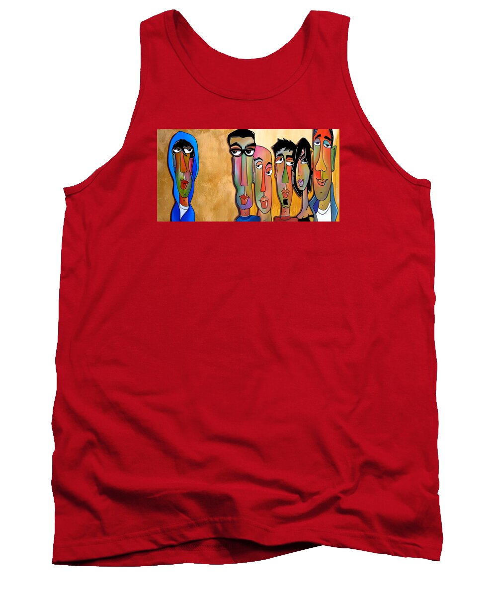 Fidostudio Tank Top featuring the painting From The Rough Side by Tom Fedro