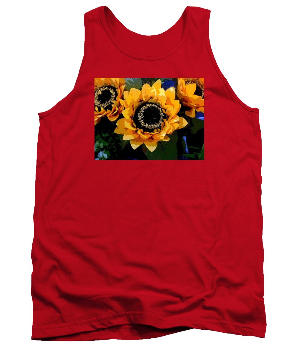 Flower Tank Top featuring the photograph Full Expression by Andy Rhodes