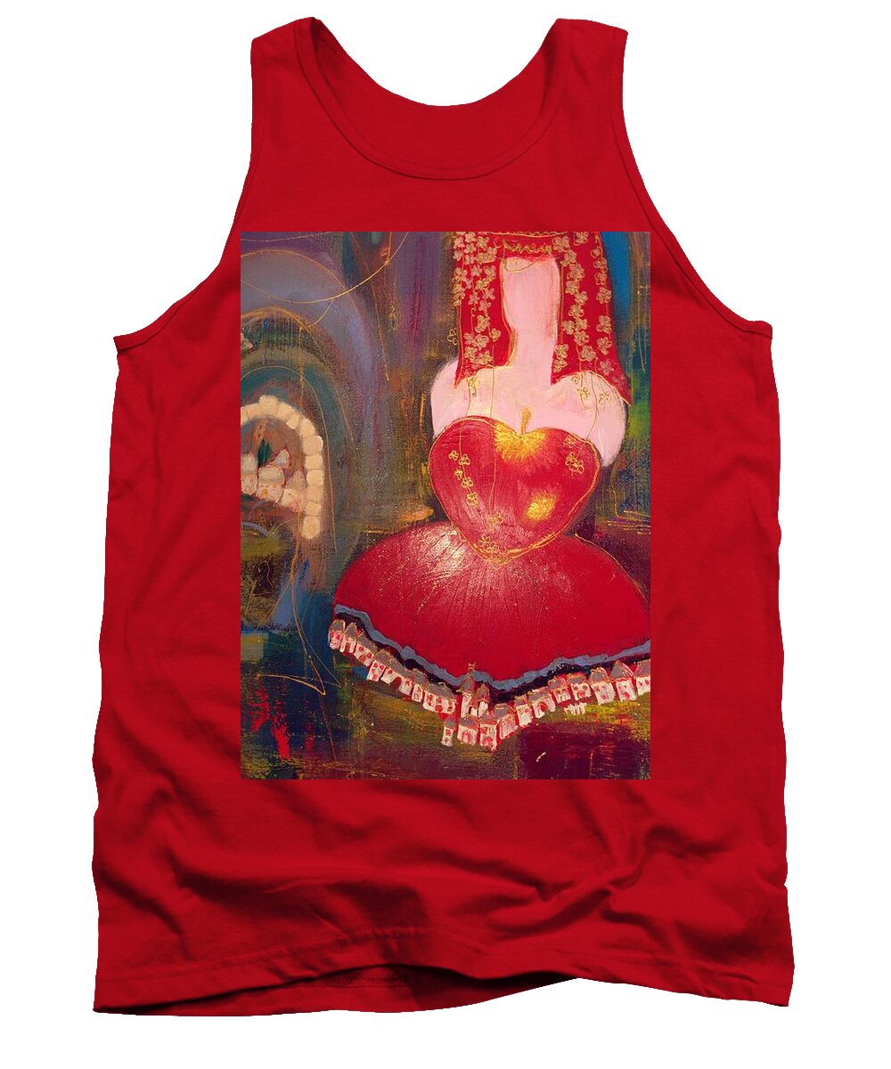  Tank Top featuring the painting Ghismonda by Lilliana Didovic