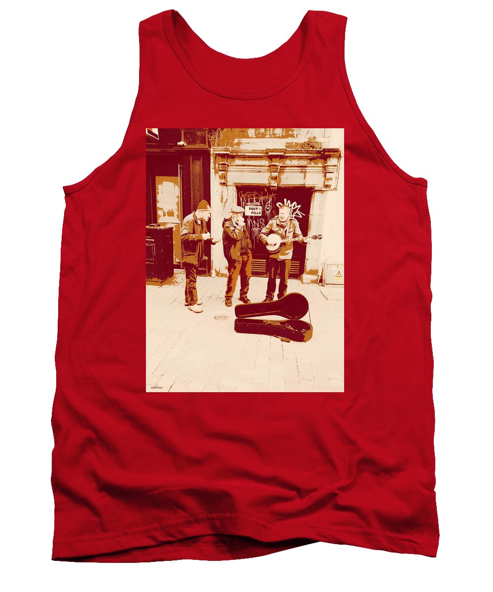 Buskers Tank Top featuring the photograph Got The Music In Me by Martine Murphy