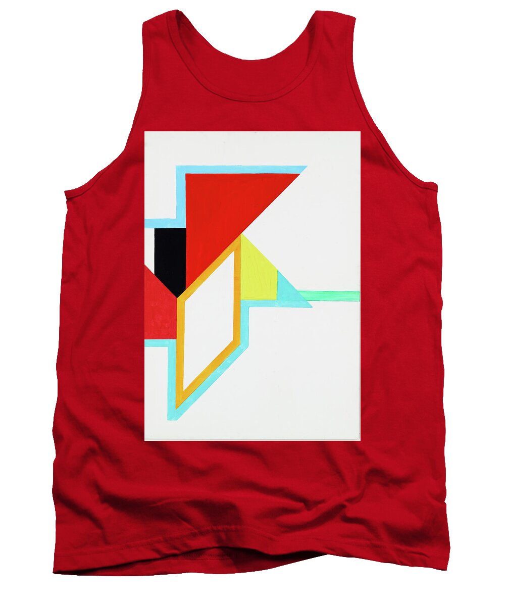 Abstract Tank Top featuring the painting Halleluja - Part X by Willy Wiedmann