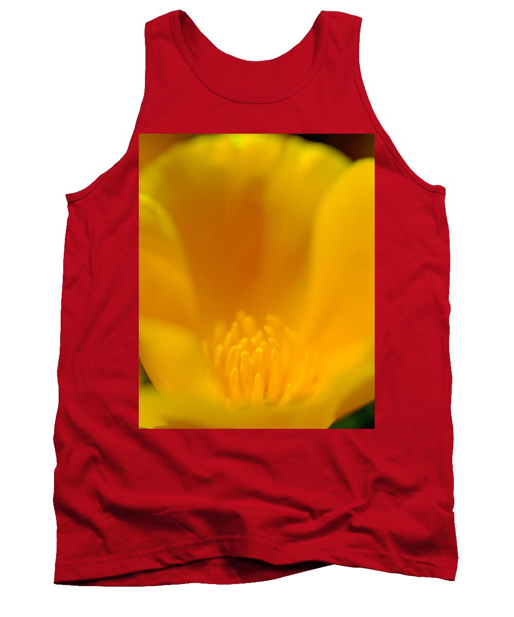 Poppy Tank Top featuring the photograph Heart of Poppy by Denise Dethlefsen