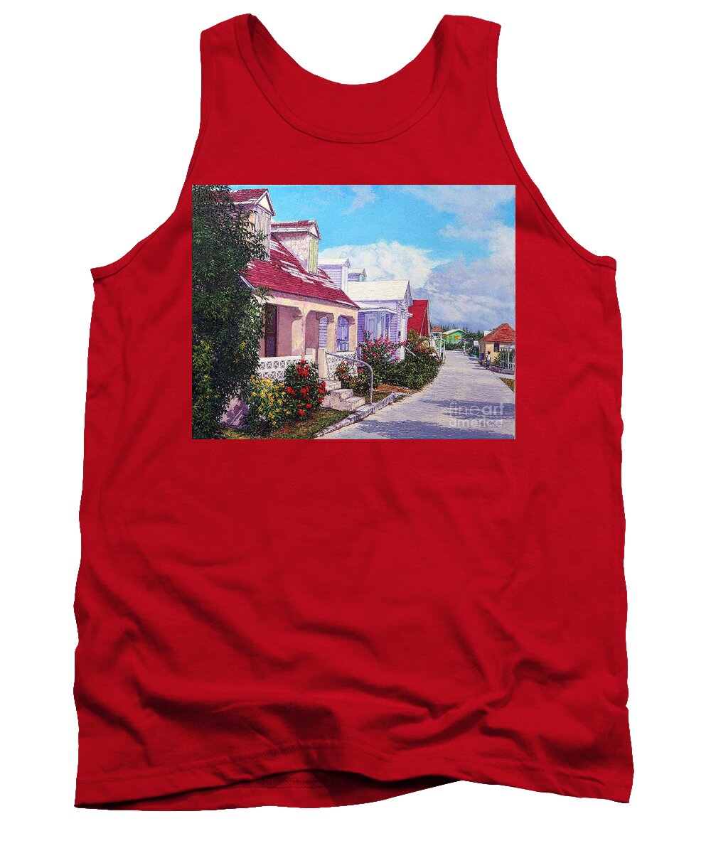 Eddie Tank Top featuring the painting Heart of the Current by Eddie Minnis
