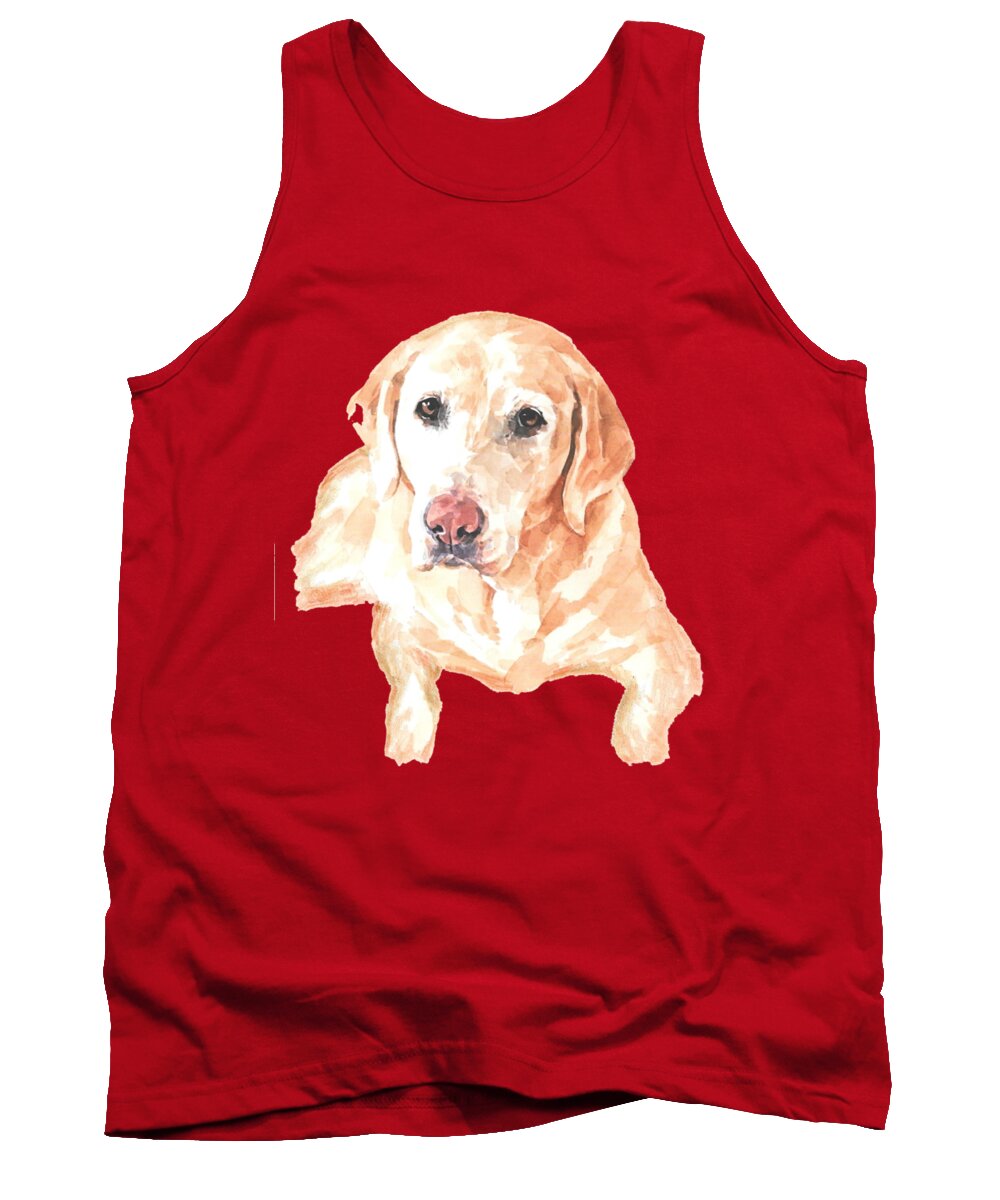 Dogs Tank Top featuring the painting Honey Lab T-shirt by Herb Strobino