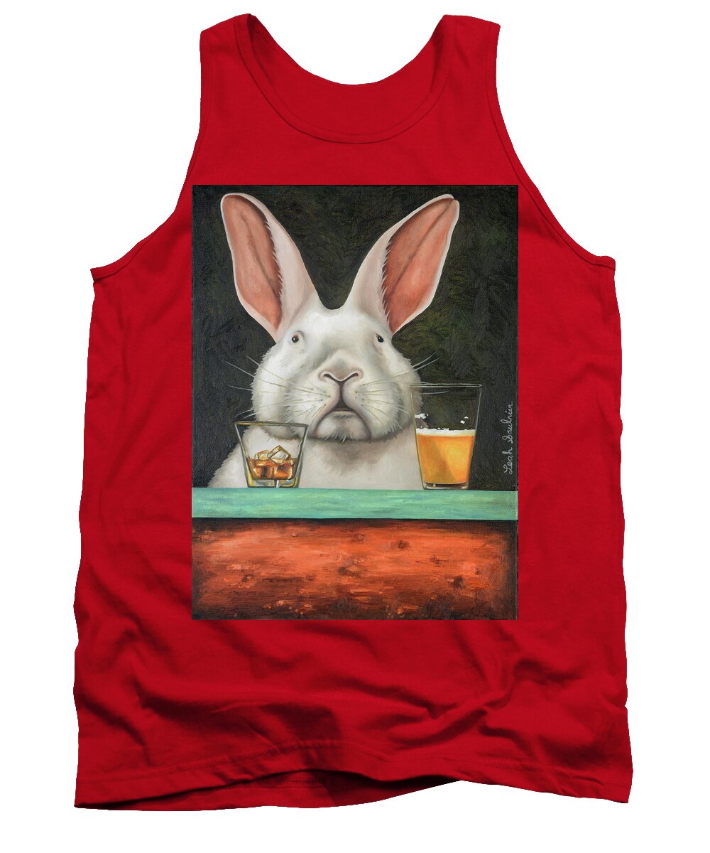Beer Tank Top featuring the painting Hop Scotch by Leah Saulnier The Painting Maniac