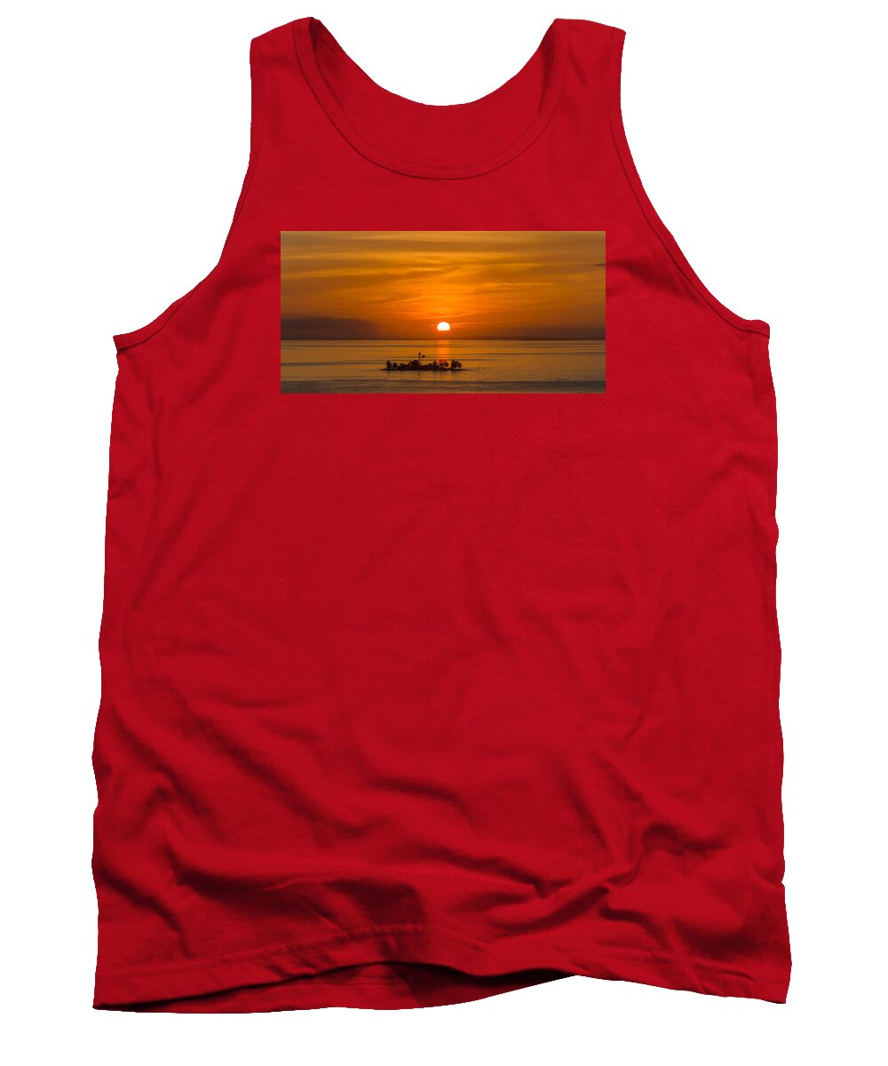 Landscape Tank Top featuring the photograph In the middle of no-where by Charles McCleanon