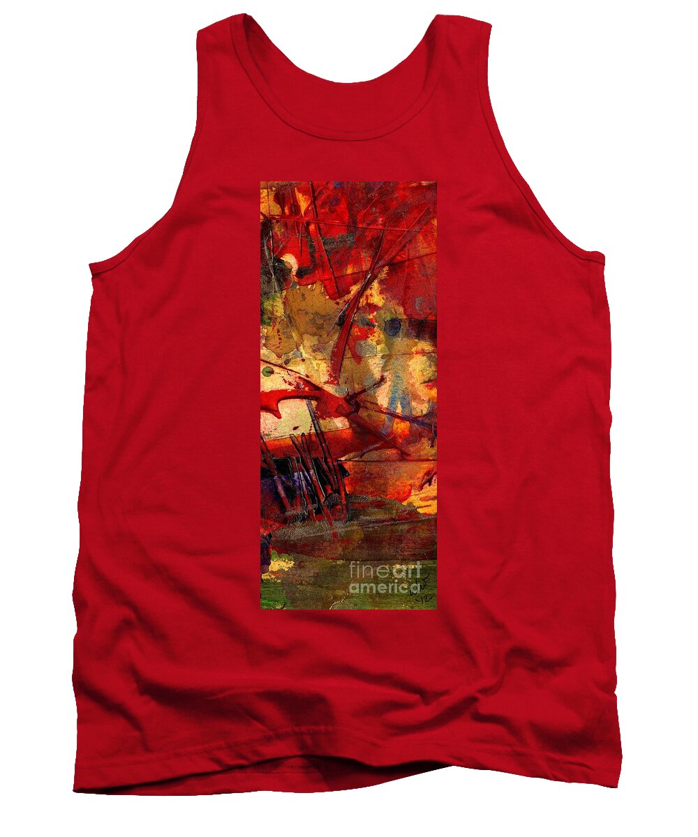 Acrylic Tank Top featuring the painting In Wisdom Valley by Angela L Walker