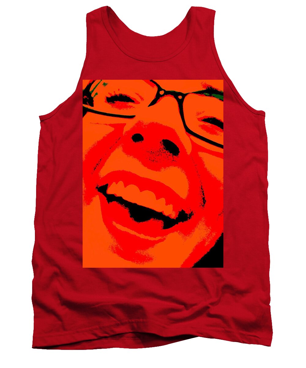 In Your Face Tank Top featuring the photograph In Your Face by Edward Smith