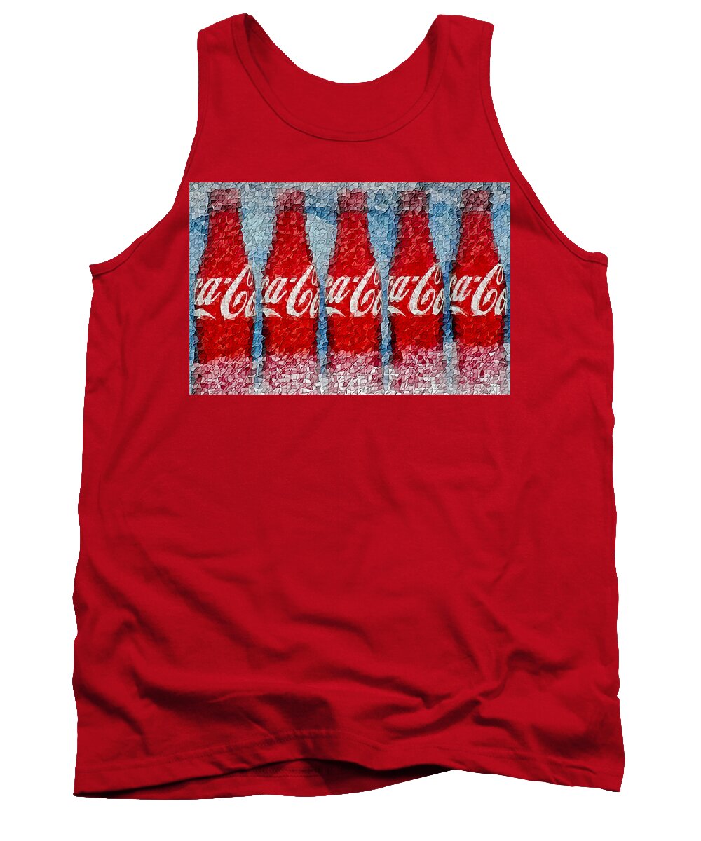 Coke Cola Tank Top featuring the photograph It's The Real Thing by Susan Candelario