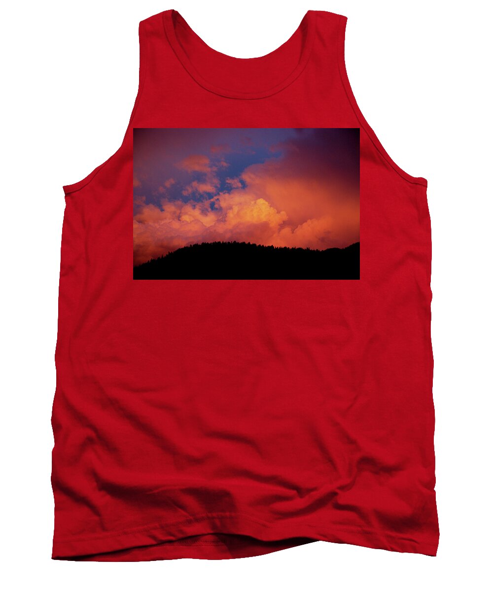 Colorado Tank Top featuring the photograph Late Evening Cumulus Clouds by Kristin Davidson