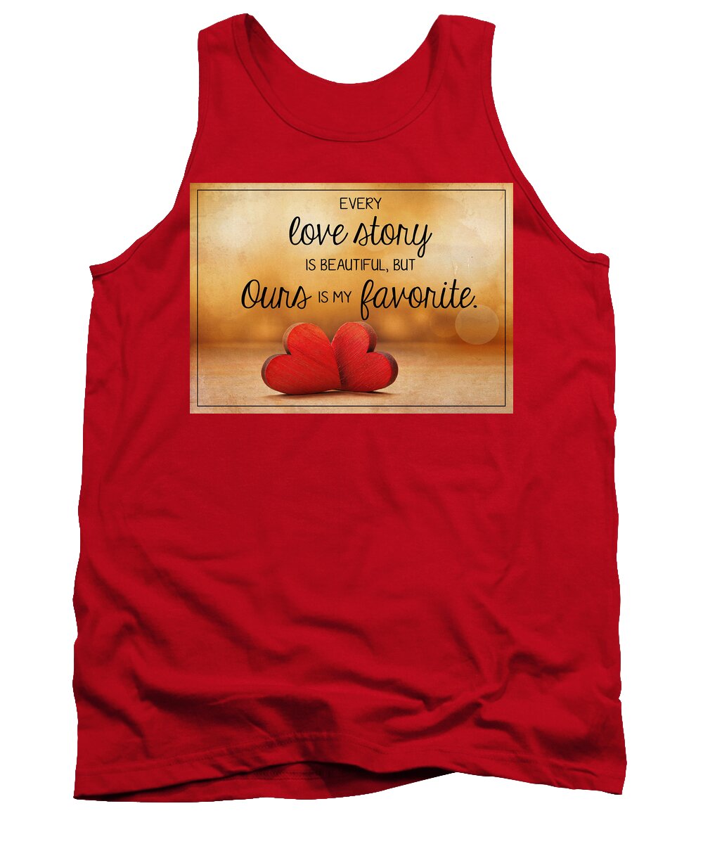 Love Tank Top featuring the photograph Love Story by Teresa Wilson