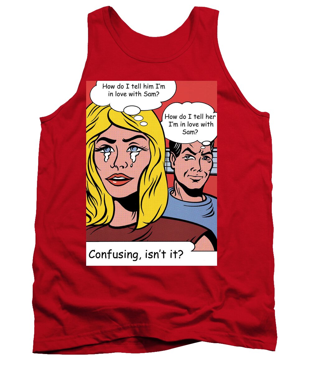 Roy Lichtenstein Tank Top featuring the photograph Falling In Love with Sam by Doc Braham