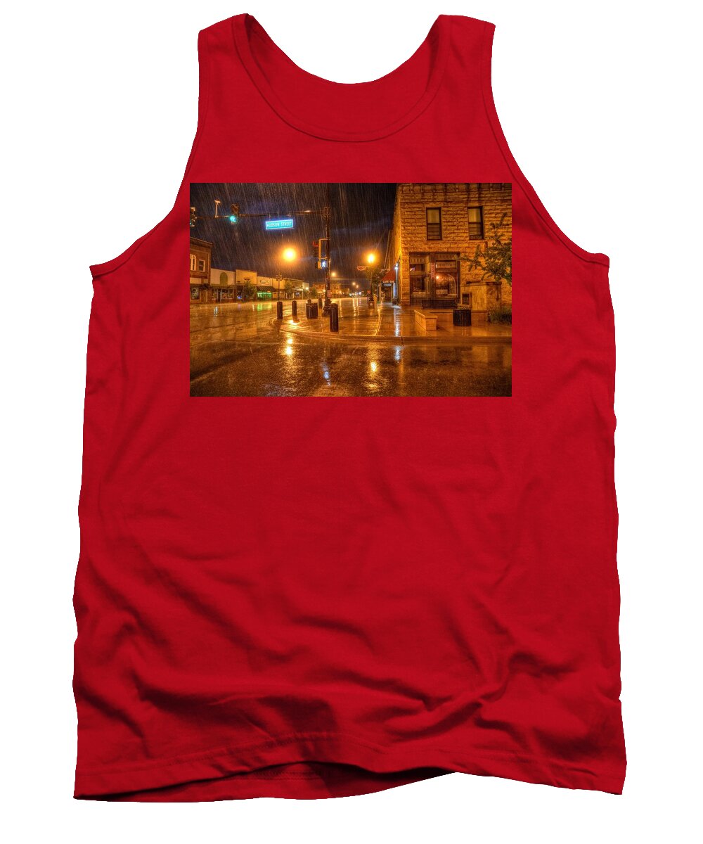 Rain Tank Top featuring the photograph Main and Hudson by Fiskr Larsen