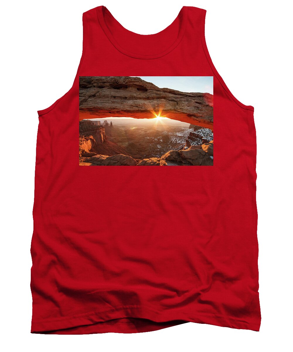 Mesa Arch Tank Top featuring the photograph Mesa Arch by Wesley Aston