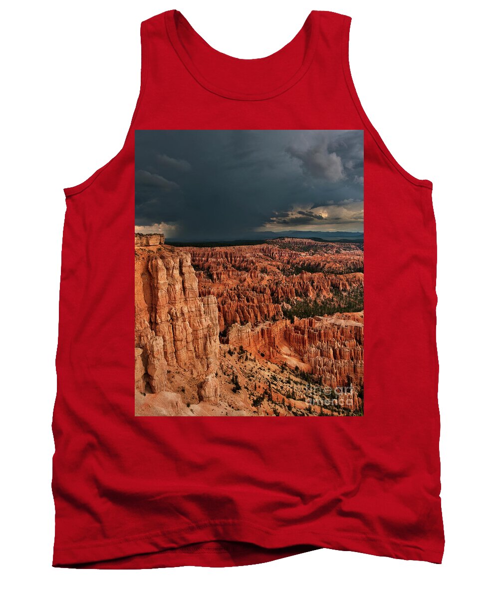 Dave Welling Tank Top featuring the photograph Monsoon Storm From Bryce Point Bryce Canyon National Park Utah by Dave Welling