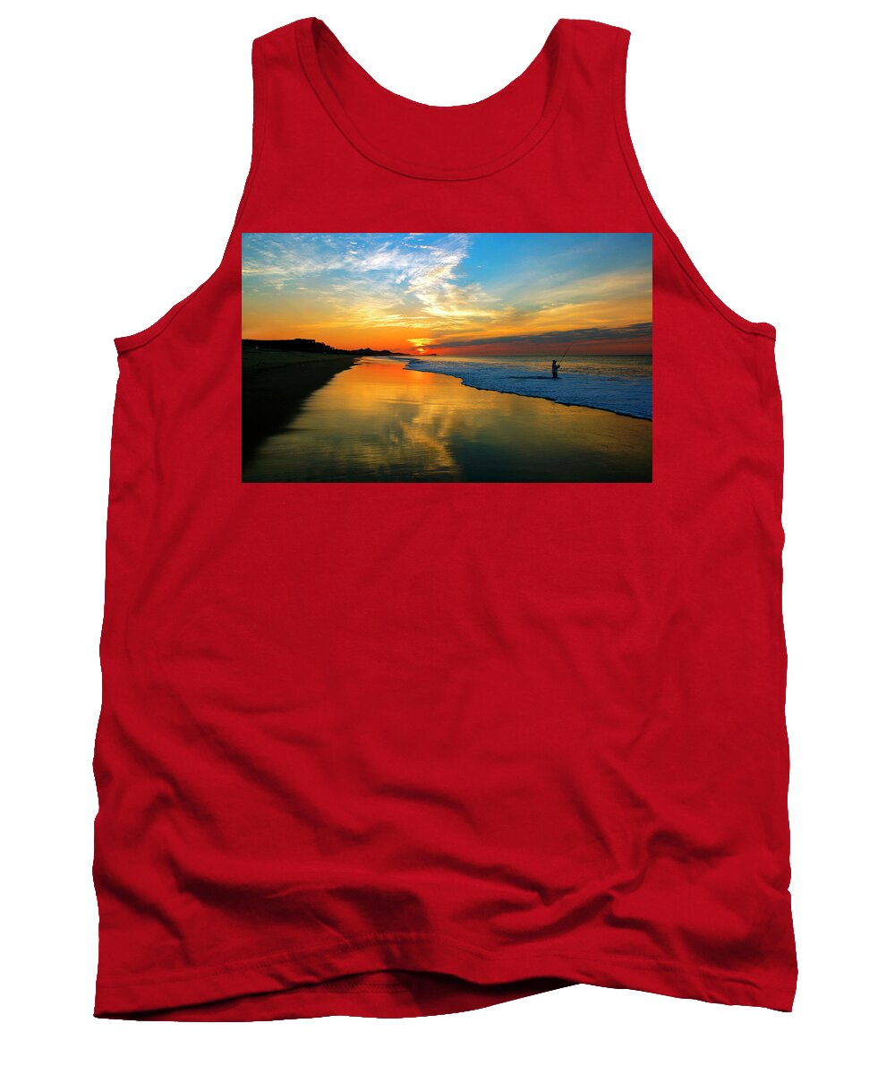 Cabo Tank Top featuring the photograph Morning Cast by Tim Dussault