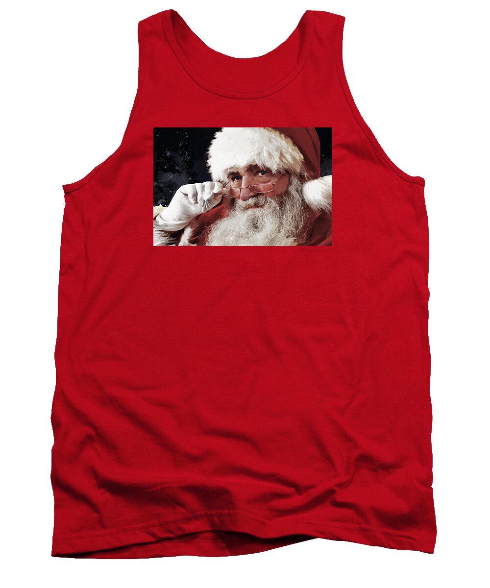 Naughty Or Nice Tank Top featuring the photograph Naughty or Nice by Susan Vineyard