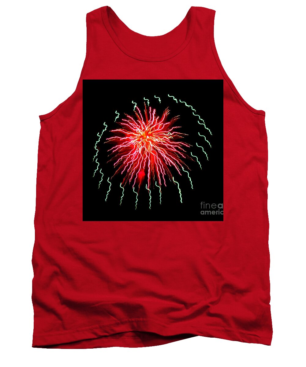 Firework Tank Top featuring the photograph Night Ride by Leah McPhail