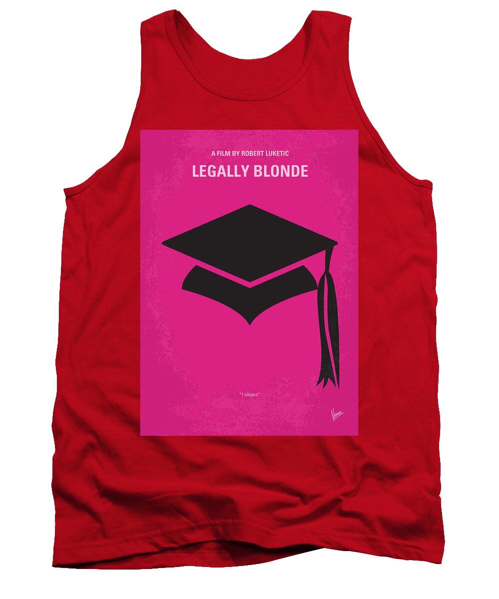 Legally Blonde Tank Top featuring the digital art No301 My Legally Blonde minimal movie poster by Chungkong Art