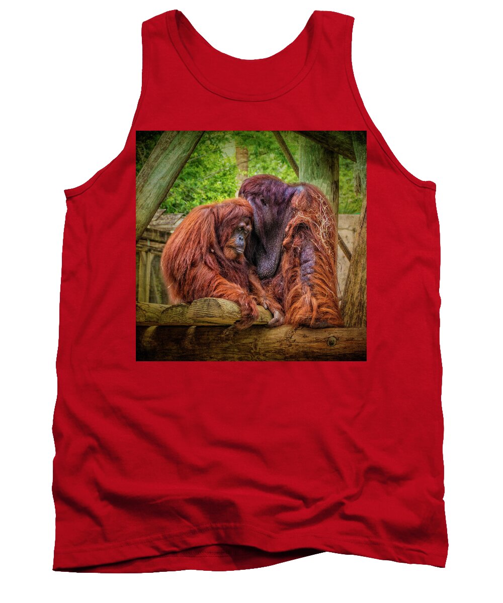 Bornean Orangutan Tank Top featuring the photograph People of The Forest by Sandra Selle Rodriguez