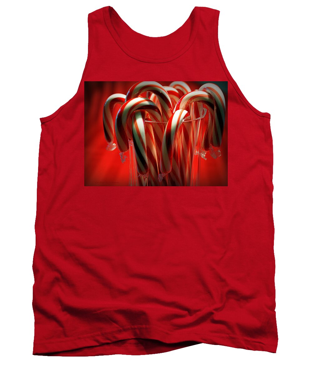Peppermint Tank Top featuring the photograph Peppermint Jumble by Cricket Hackmann