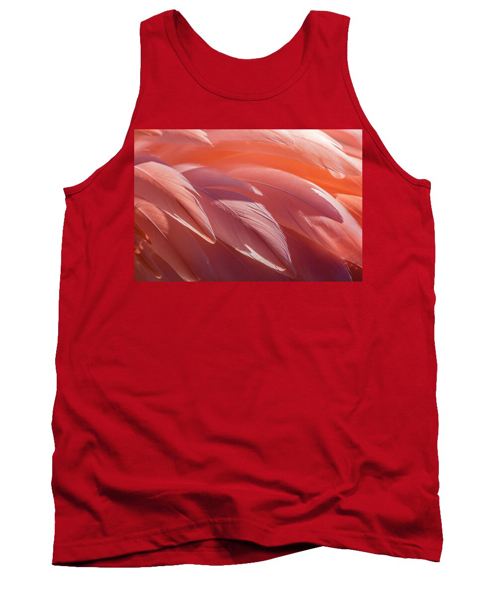 Abstract Tank Top featuring the photograph Pink Flamingo by Holly Ross