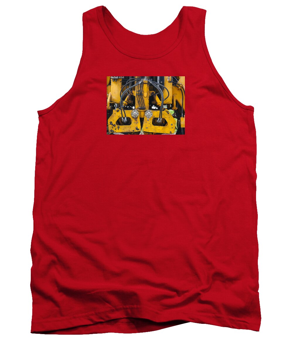 Train Tank Top featuring the photograph Railroad Equipment by Dart Humeston