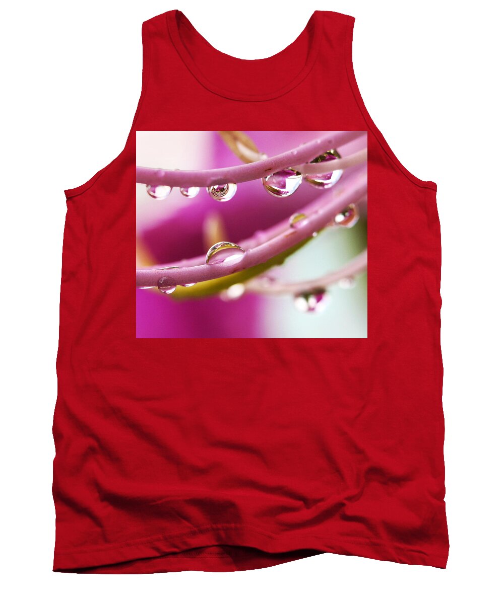 Amherstia Tank Top featuring the photograph Raindrops by Marilyn Hunt