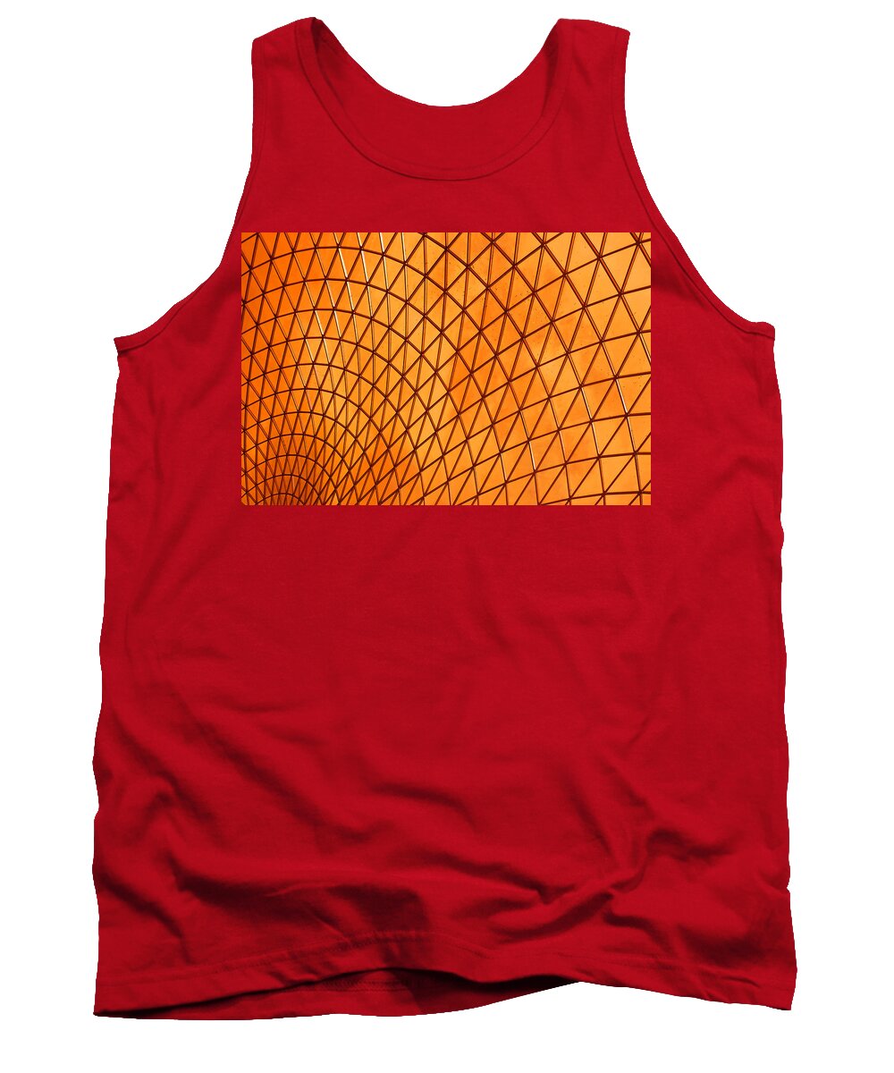 Abstract Tank Top featuring the photograph Orange Glow by Elvira Butler
