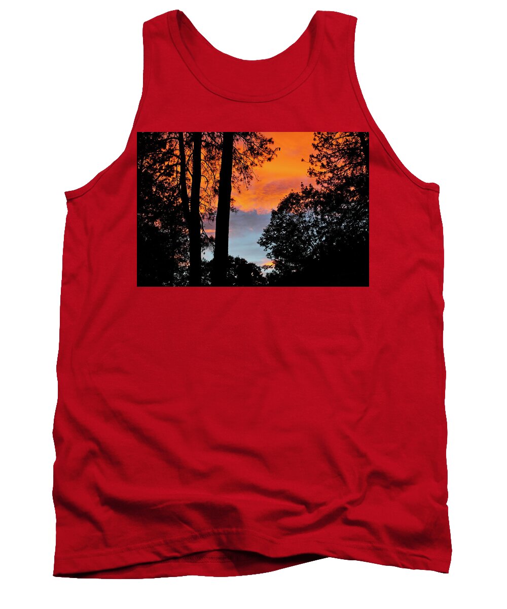 Sunset Tank Top featuring the photograph Red Sky at Night by Michele Myers